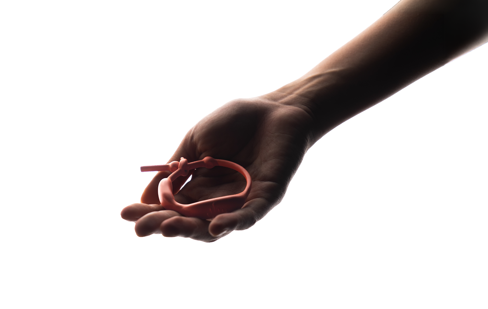 child device in hand